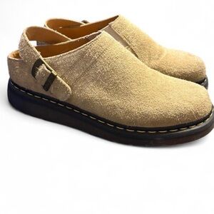 NWOT DR MARTENS ISHAM SUEDE MULES SIZE 11 no flaws!